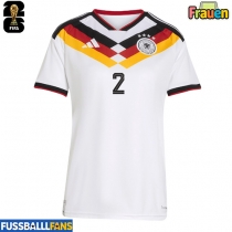 Deutschland Antonio Rudiger #2 Heimtrikot Frauen WM 2026 Kurzarm